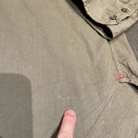 XÍRENA | Olive Green Button Up Beau Shirt - Picture 7 of 15